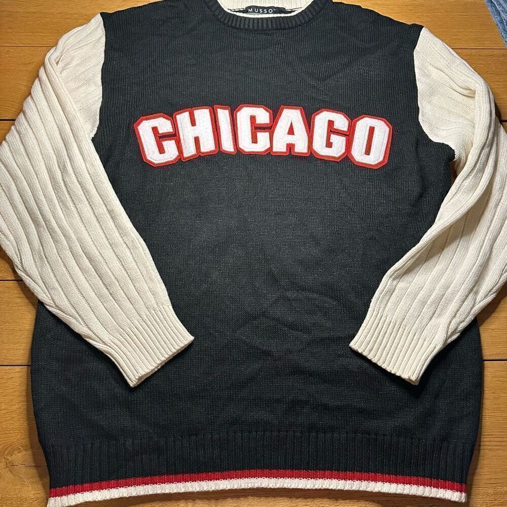 Chicago musso sweater large embroidered